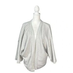 ANTHROPOLOGIE MAEVE | gray oversize cardigan | SMALL